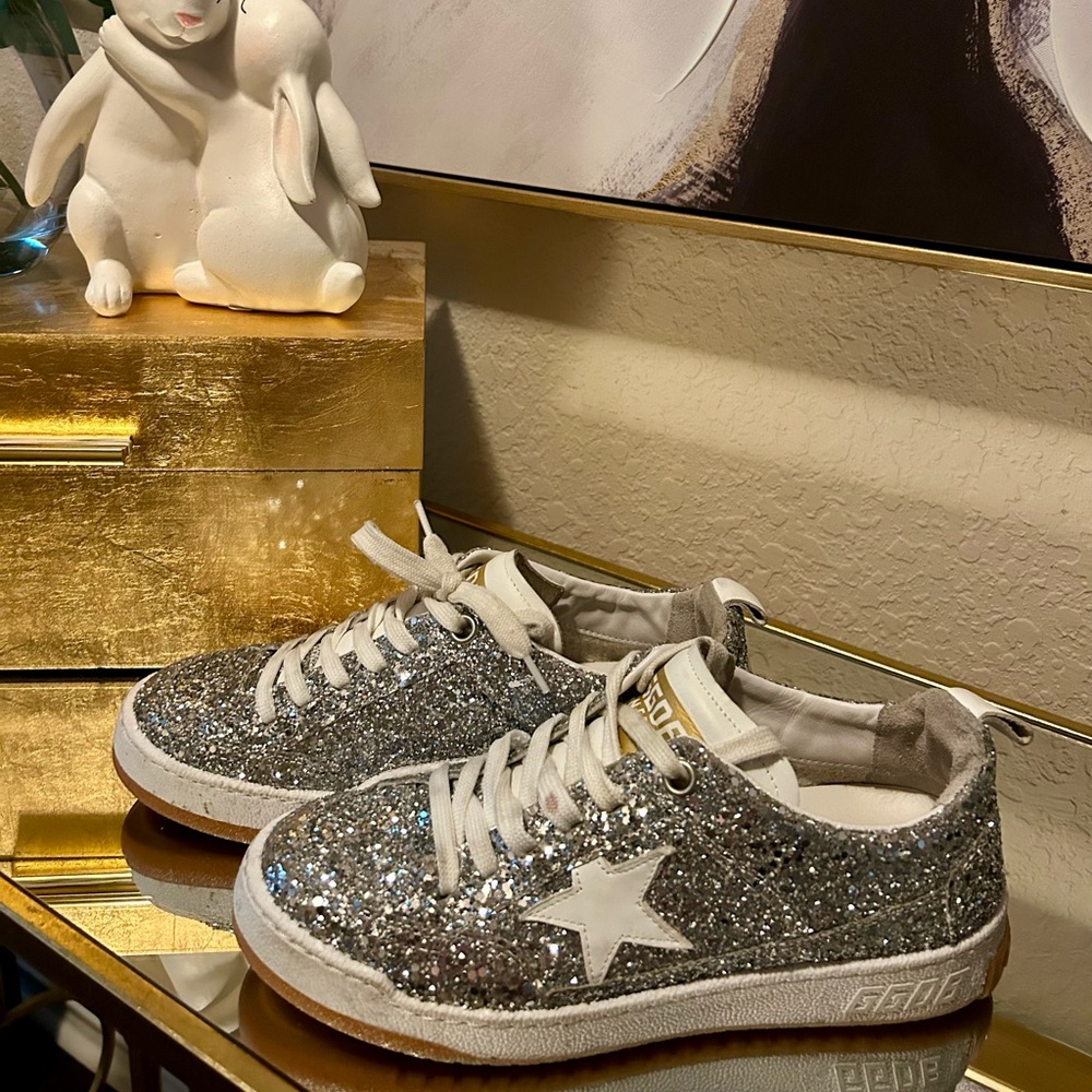 Silver Sparkle Golden Goose Yeah